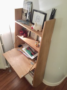 Bureau secrétaire BS1 of le dahé en chêne massif ciré. 790€